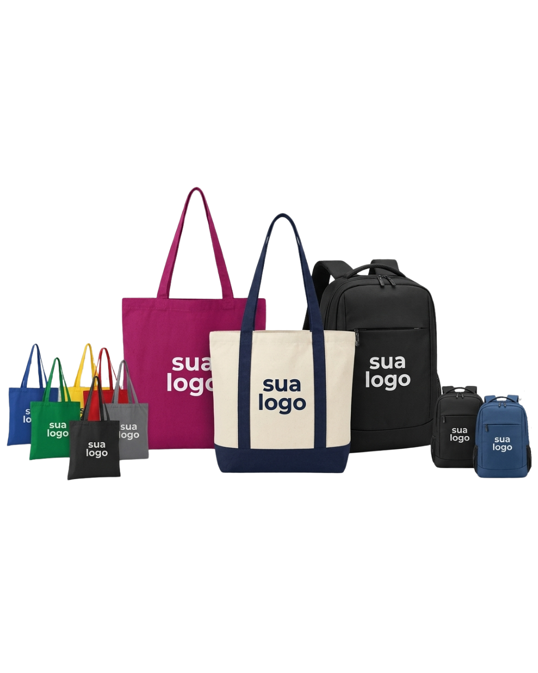 Sacolas de Algodão e Mochilas — brindes corporativos personalizados para empresas